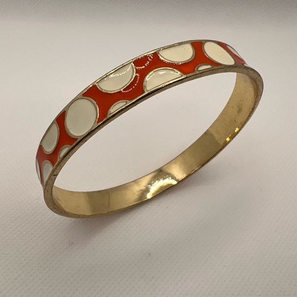 Vintage Bagel - Orange With White Pokadots - Picture 1 of 4